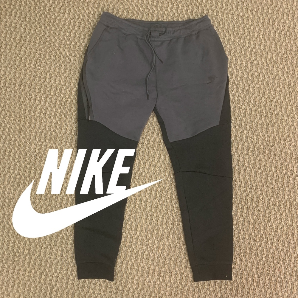 Nike TECH Fleece Jogger - Men’s Gray/Black Size XL